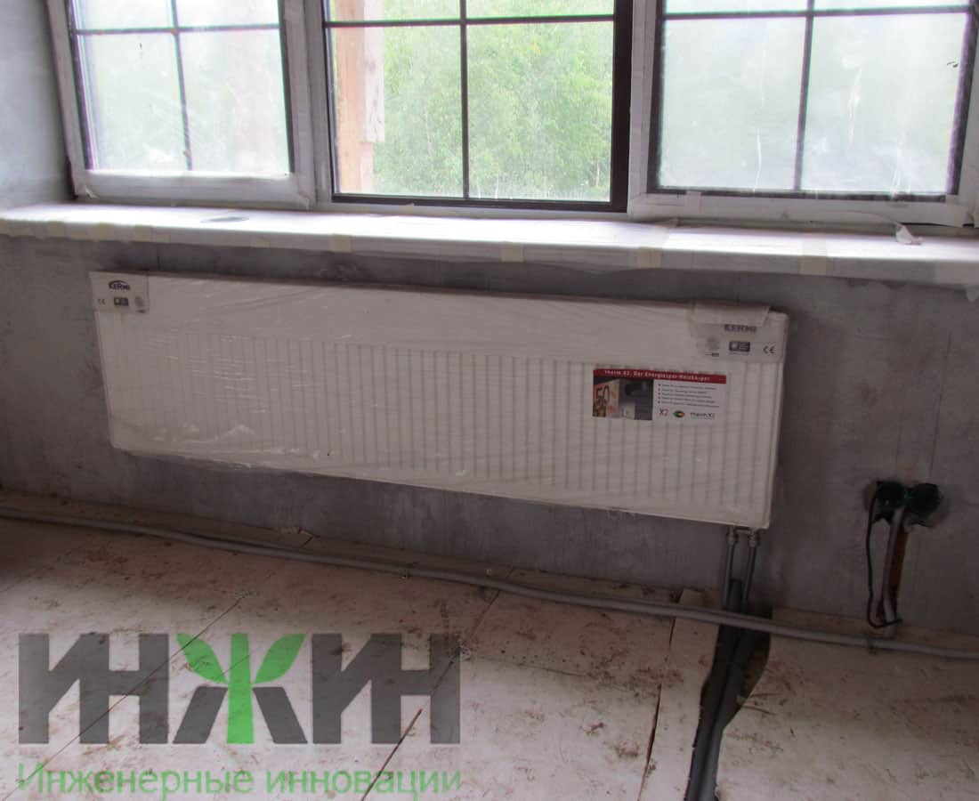 Монтаж радиатора отопления в частном доме 083