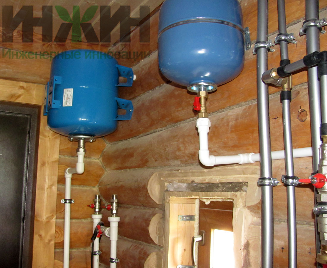 Отопление в деревянном доме, монтаж панельного радиатора Kermi в Ярославской области