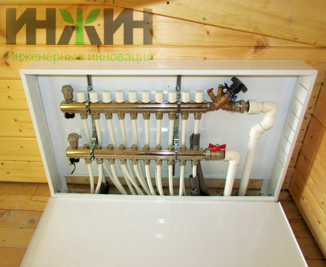 Монтаж коллектора отопления Valtec в деревянном доме