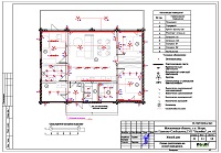Проект электрики - освещение 1 этажа дома в СНТ "Беляйка"