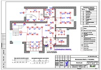 Проект электрики - освещение 1 этажа дома в Балашихе