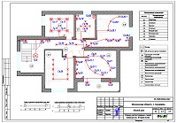 Проект электрики - освещение 2 этажа дома в Балашихе