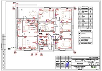 Проект электрики - розетки 1 этажа дома в КП "Березовый парк 4"