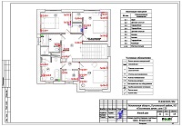 Электропроводка - розетки 2 этажа дома в КП «Пестовские дачи» Проект электрики - электрика 2 этажа дома в КП «Пестовские дачи»
