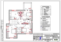 Проект электрики - электрика 2 этажа дома в ДНП «Северное»