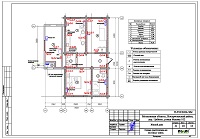 Проект электрики - розетки 1 этажа дома в дер. Цибино