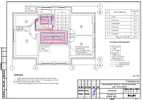 Проект теплого пола дома в дер. Алексеевка, 2 этаж
