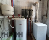 Монтаж котельной с напольным газовым котлом и бойлером Protherm Монтаж котельной с напольным котлом Protherm