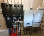 Котельная с котлами отопления Vaillant и Protherm Монтаж котельной с газовым котлом Vaillant и электрическим котлом Protherm