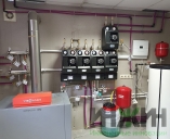 Монтаж котельной с газовым котлом Viessmann и коллектором STOUT Монтаж котельной с котлом Viessmann и насосными группами STOUT