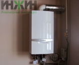 Установка настенного котла Vaillant на кухне частного дома