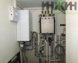 Монтаж компактной котельной с двумя котлами Vaillant под лестницей таунхауса
