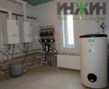 Котельная с настенными котлами Vaillant и коллектором Meibes