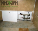 Монтаж коллектора Valtec в шкафу Grota