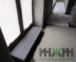 Монтаж конвектора Kampmann, встроенного в пол