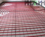 Теплый пол, монтаж на металлической сетке