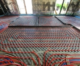 Монтаж водяного теплого пола Rehau в каркасном доме Теплый пол в каркасном доме, монтаж