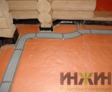 Электрика в деревянном доме, электрокабели в полу