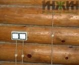 Открытая электропроводка в деревянном доме (Ярославская область)