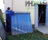 Подготовка солнечного коллектора Meibes к установке