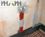 Точки воды и канализации в санузле Вывод точек воды и канализации