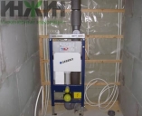 Установка инсталляции Geberit для унитаза